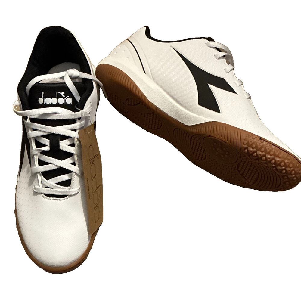 NWT Diadora Pichichi 5 IDR Indoor Soccer Shoes Men 6.5 Women 8 Futsal White New